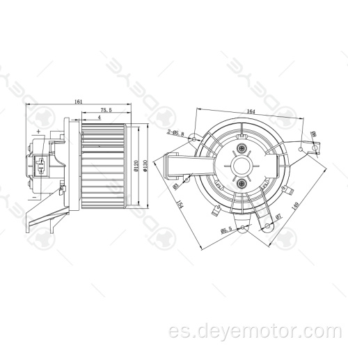 Ventilador de motor permanente de 12v para coche para Jeep Renegade